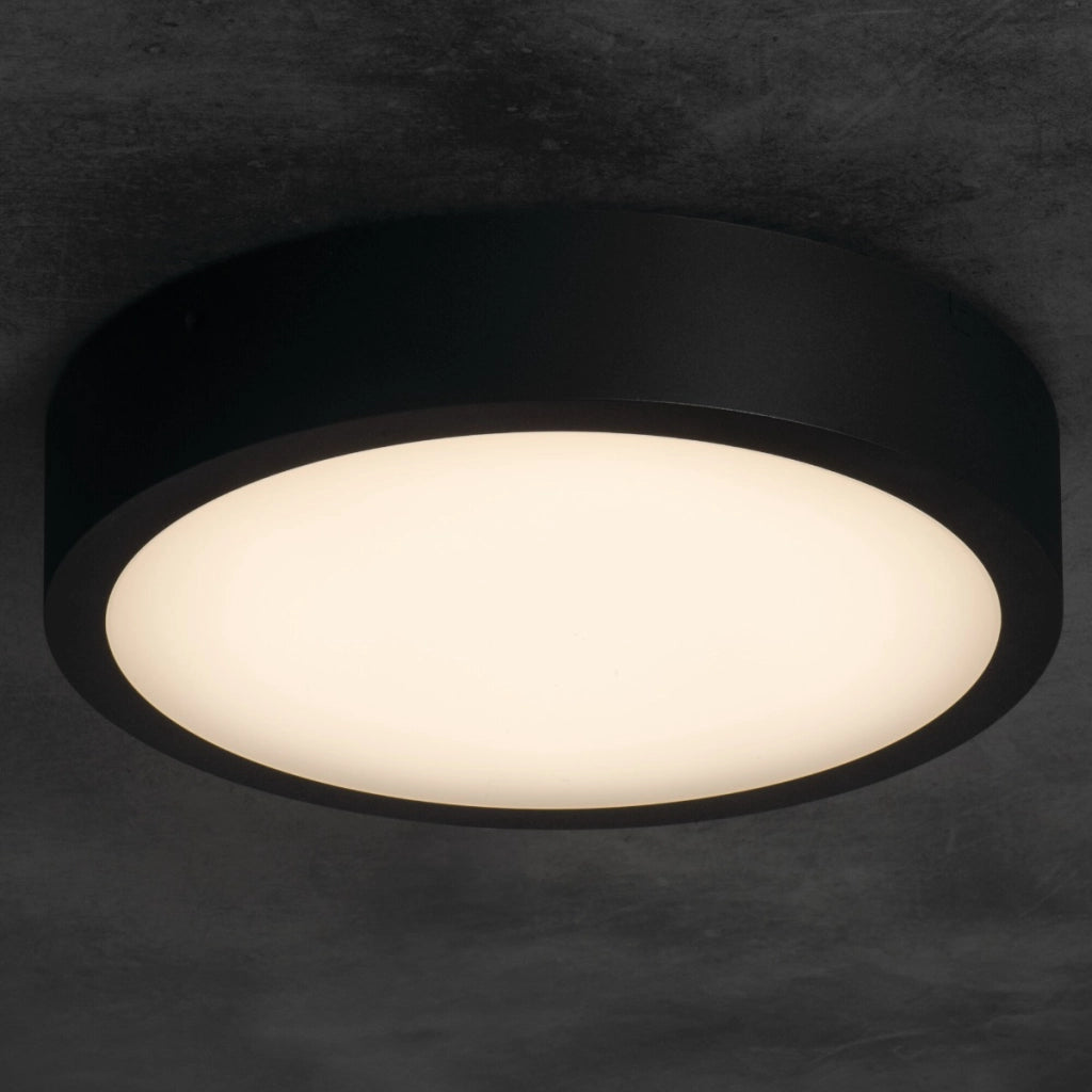 Plafoniera LED tonda Ø30 20W CCT IP66 nera DABER Kanlux