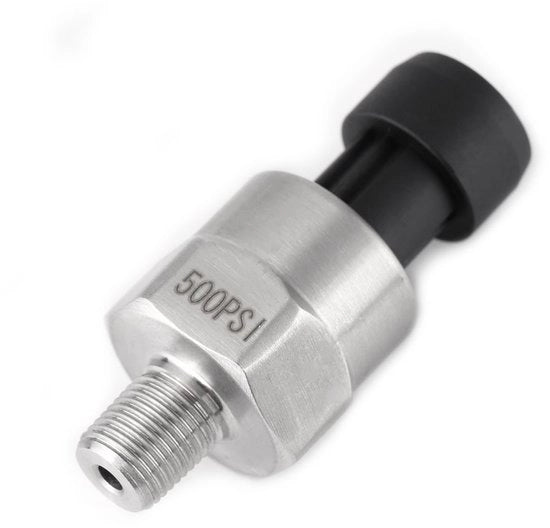 Trasformatore di pressione - Acciaio - 1/8 Pollici - 500 psi - Sensore per Acqua e Aria - Adatto per Automobilismo e Industria