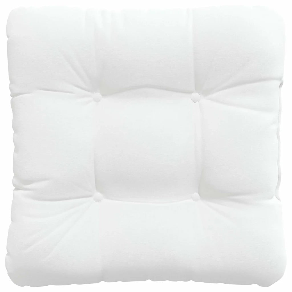Cuscini per Seduta 4 pcs Bianco 40 x 40 x 12 cm Tessuto