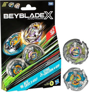 Beyblade X,Bire Croc 3-60LF,Sting Unicorn 4-60P,pack due beyblade,Hasbro,Eta 8+