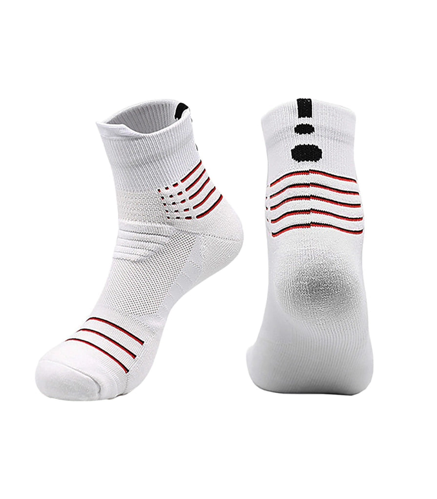 Calzini Corti Sportivi da Basket Unisex | Cotone e Nano Argento Antibatterico | Taglia Unica 37–43 EU