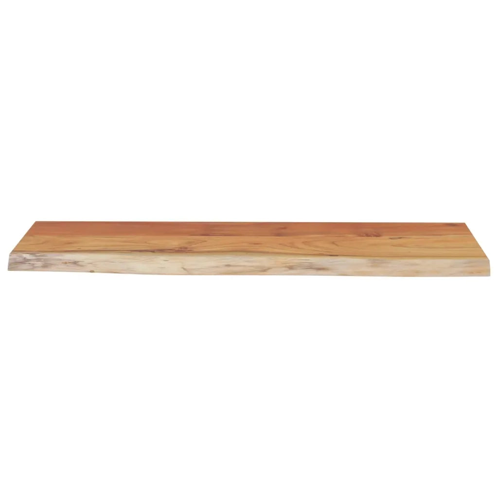 Mensola a Muro 50x20x2,5 Rettangolare Legno Acacia Bordi Vivi 370223