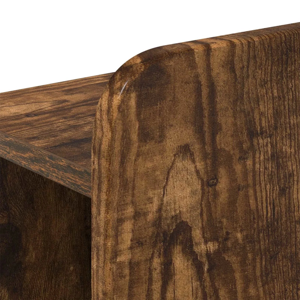Struttura del letto con stoccaggio e testata Rovere Fumo 3433922