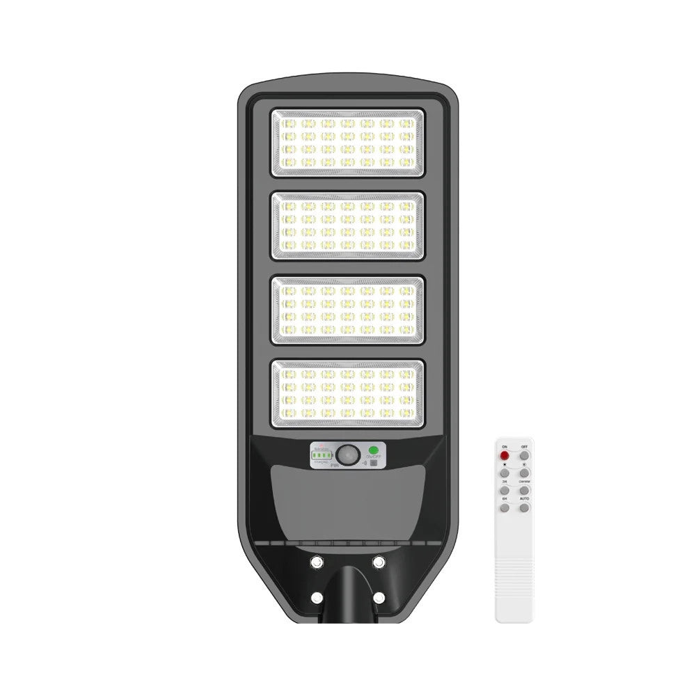 Trade Shop - Lampione Stradale Led Pannello Solare Con Sensore Pir Luce Fredda 6500k Ip65 J02-220w-f -