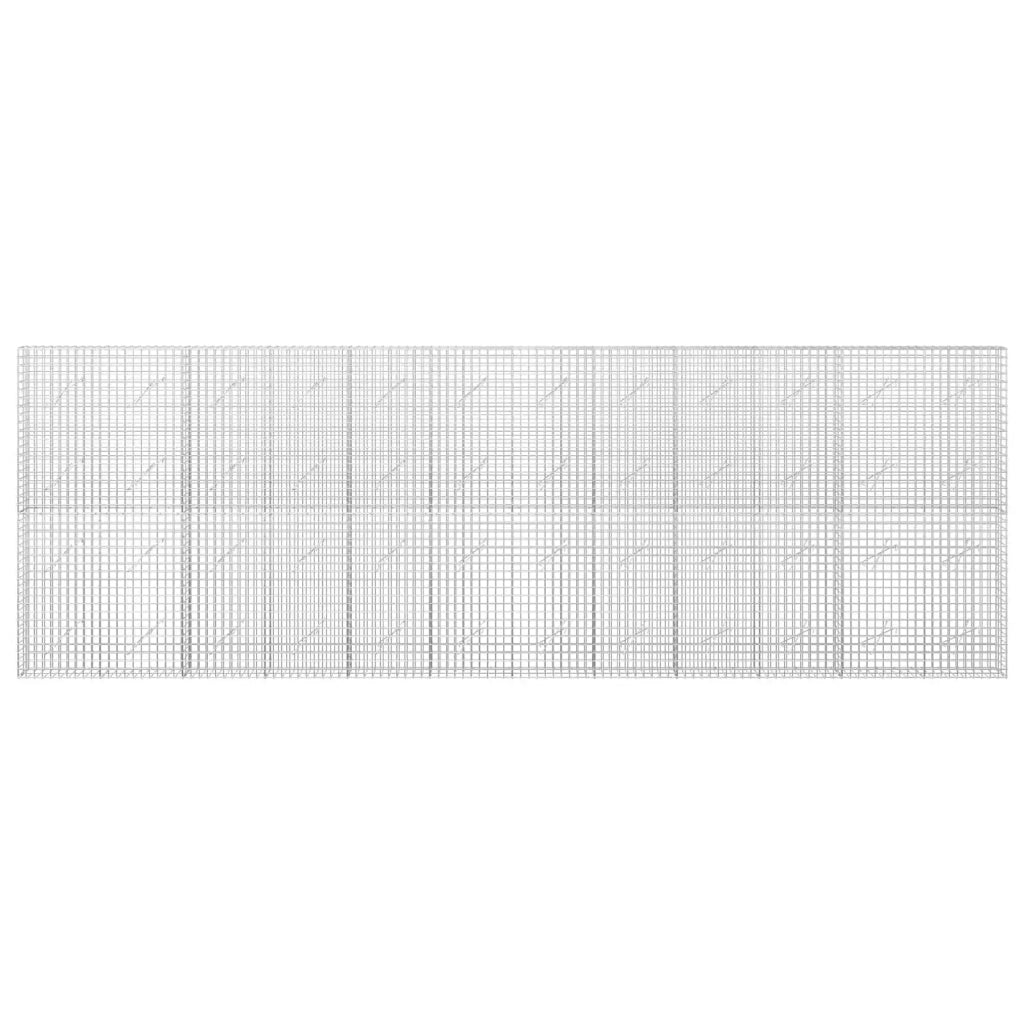 Gabione con Filo da 5 mm e Rete da 5x5 cm 600x10x200 cm 3464022