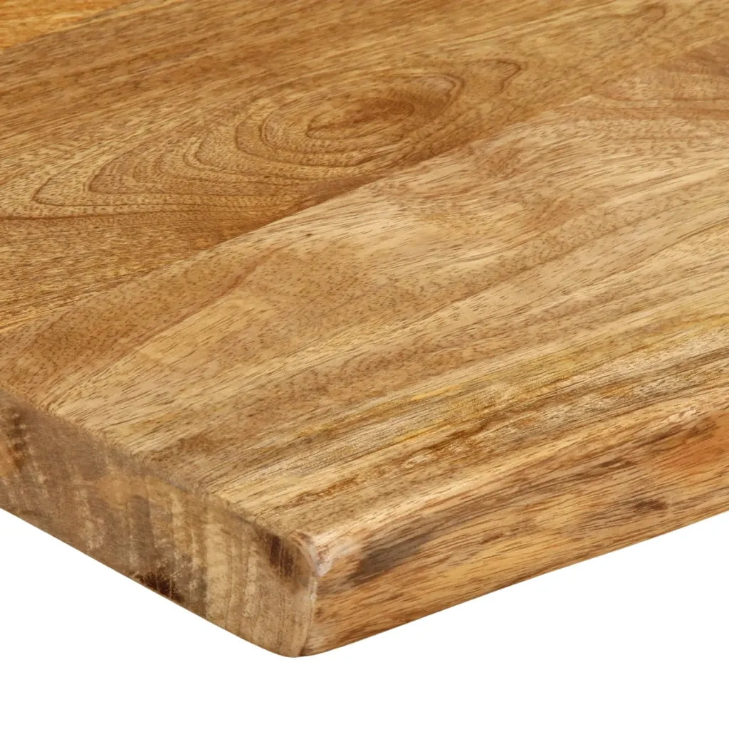 vidaXL Piano per Tavolo 80x40x3,8cm Bordi Vivi in Legno Massello Mango
