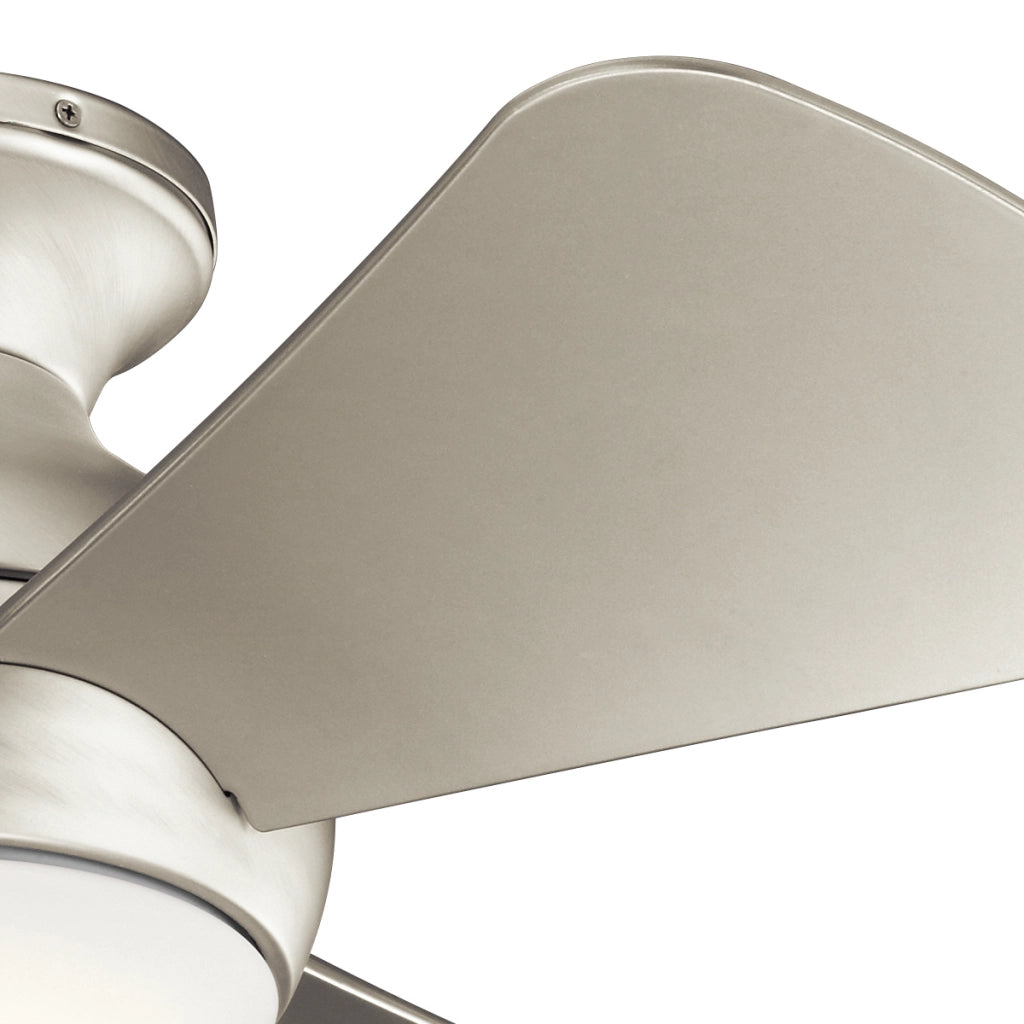 Ventilatore soffitto Sola 86cm LED 10W telecomando nichel