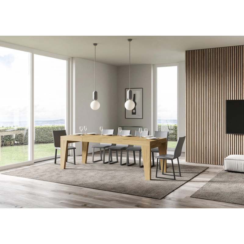 Tavolo allungabile 90x140/244 cm Naxy Premium - Quercia Natura