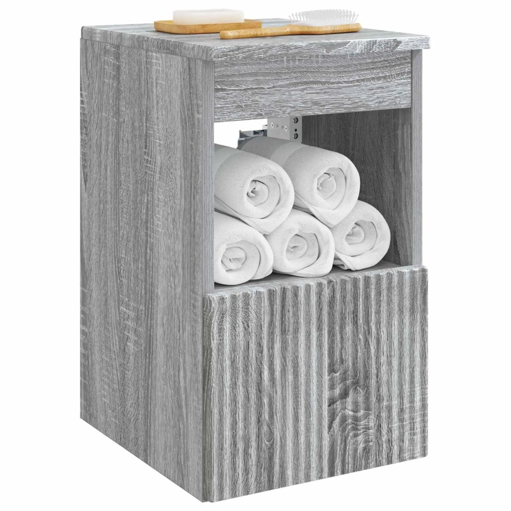 Mobile da Bagno Sonoma grigio 30 x 44,5 x 50 cm 890508