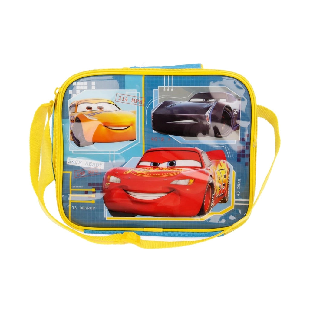 Borsa Isotermica per Bambini Motivo Macchine da Corsa con Cinghia Regolabile Rosso / Giallo Cars