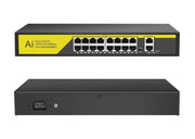 Switch di rete PoE ethernet 16 porte 2FE RJ45 10/100Mbps SFP 1000Mbps POE316GM