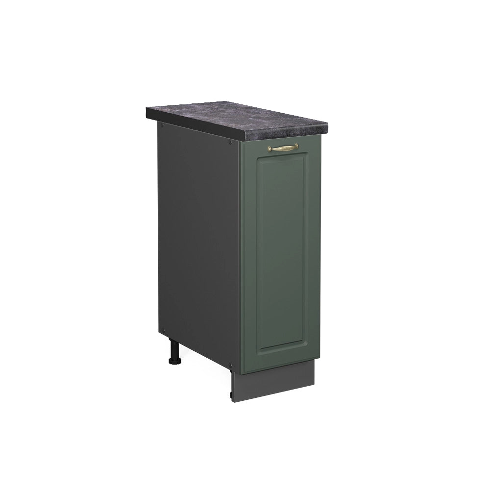 Armadio cucina dispensa alto Fame-Line Verde-oro rustico/Antracite 30 cm, PL Antracite Vicco