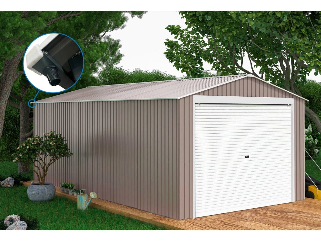 Garage in metallo "Nevada" - 18,56 m² con pannelli solari