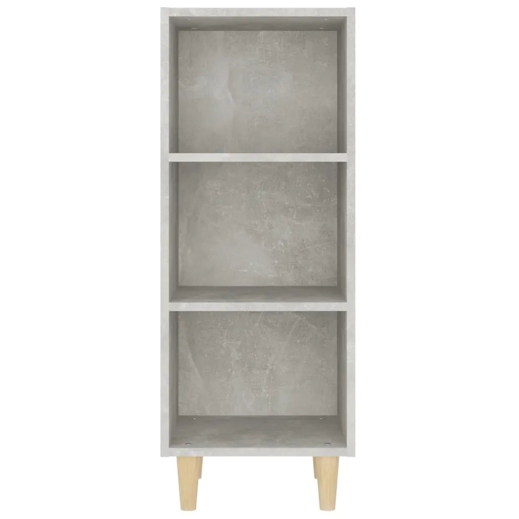 Credenza Grigio Cemento 34,5x32,5x90 cm in Legno Multistrato