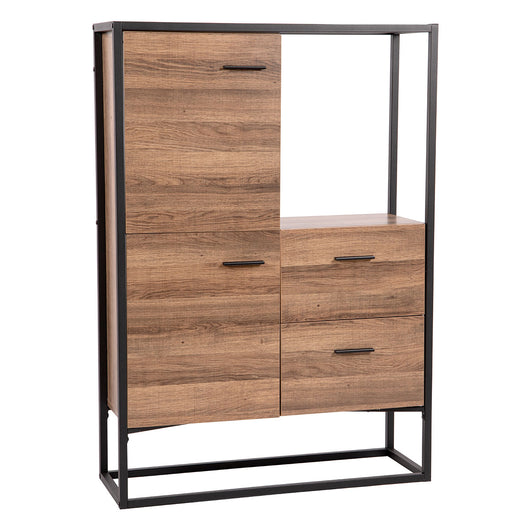 Jaipur - mobile in legno e metallo con 2 ante e 2 cassetti