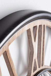 Orologio da Parete Ø70x5 cm in Mdf e Acciaio Ticking