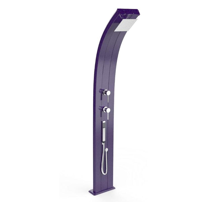 Doccia Solare In Alluminio Dada Top Line Con Miscelatore E Doccetta Colore Zaffiro Cv-D340-Tl/5600