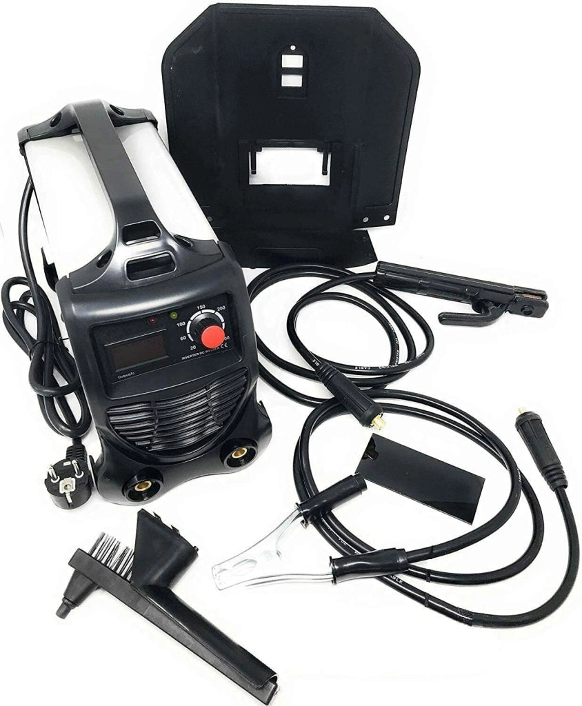 SALDATRICE ELETTRICA 300 AMPERE INVERTER CON CAVI 3+2 MT. ELETTRODO PROFESSIONALE 300A