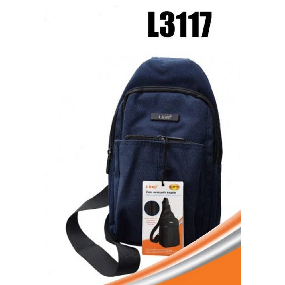 Trade Shop - Zaino Monospalla Da Petto Borsa Marsupio Tracolla Trekking Sport Accessorio L3117 -