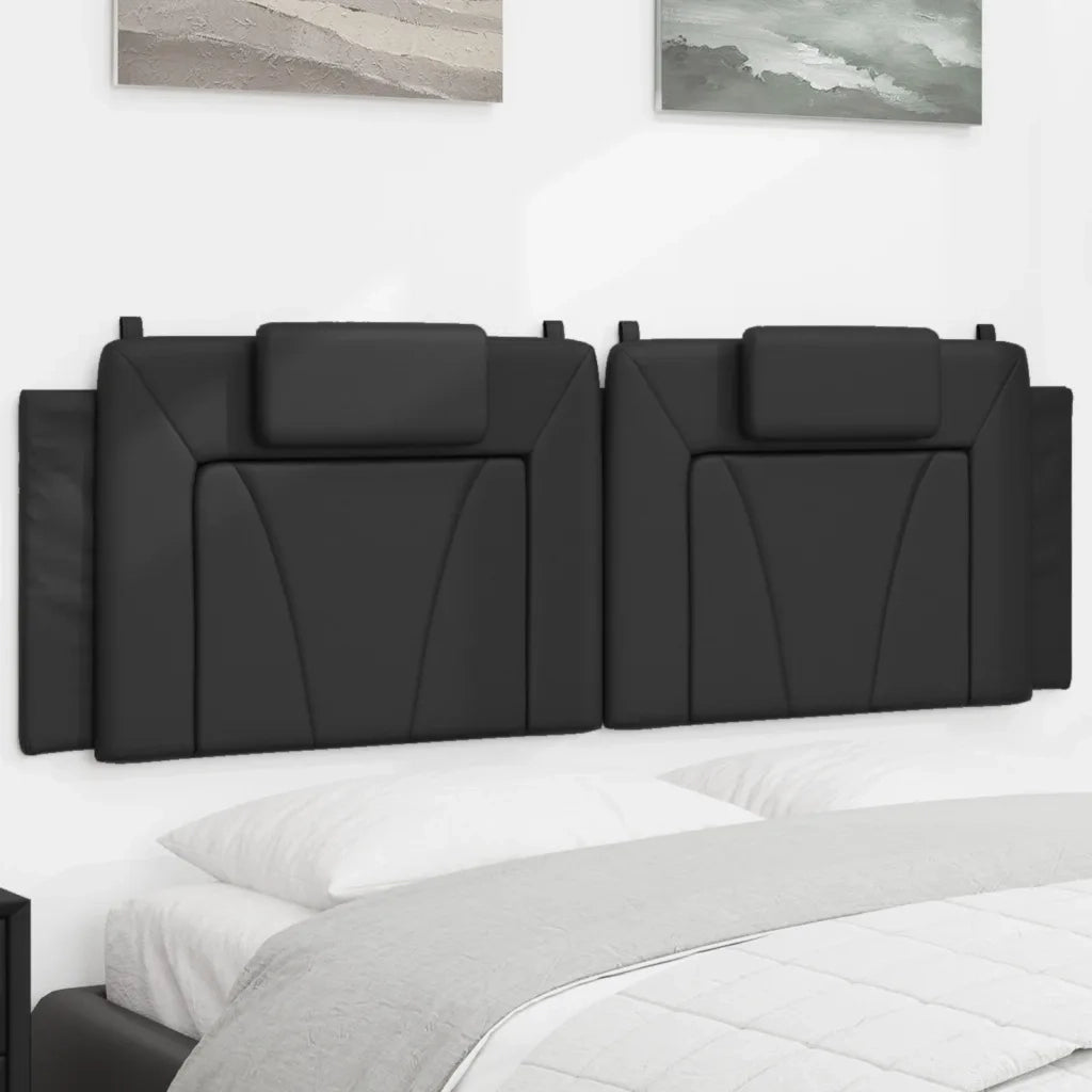Cuscino Testiera Viana Nero 160 cm in Similpelle CFW3464063