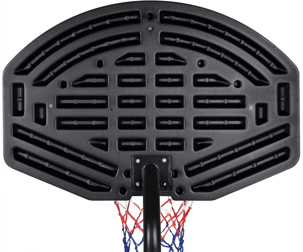 Canestro da Basket Mobile con Rotelle Altezza Regolabile 257-305cm con Base Set Cestino Partita Pallacanestro