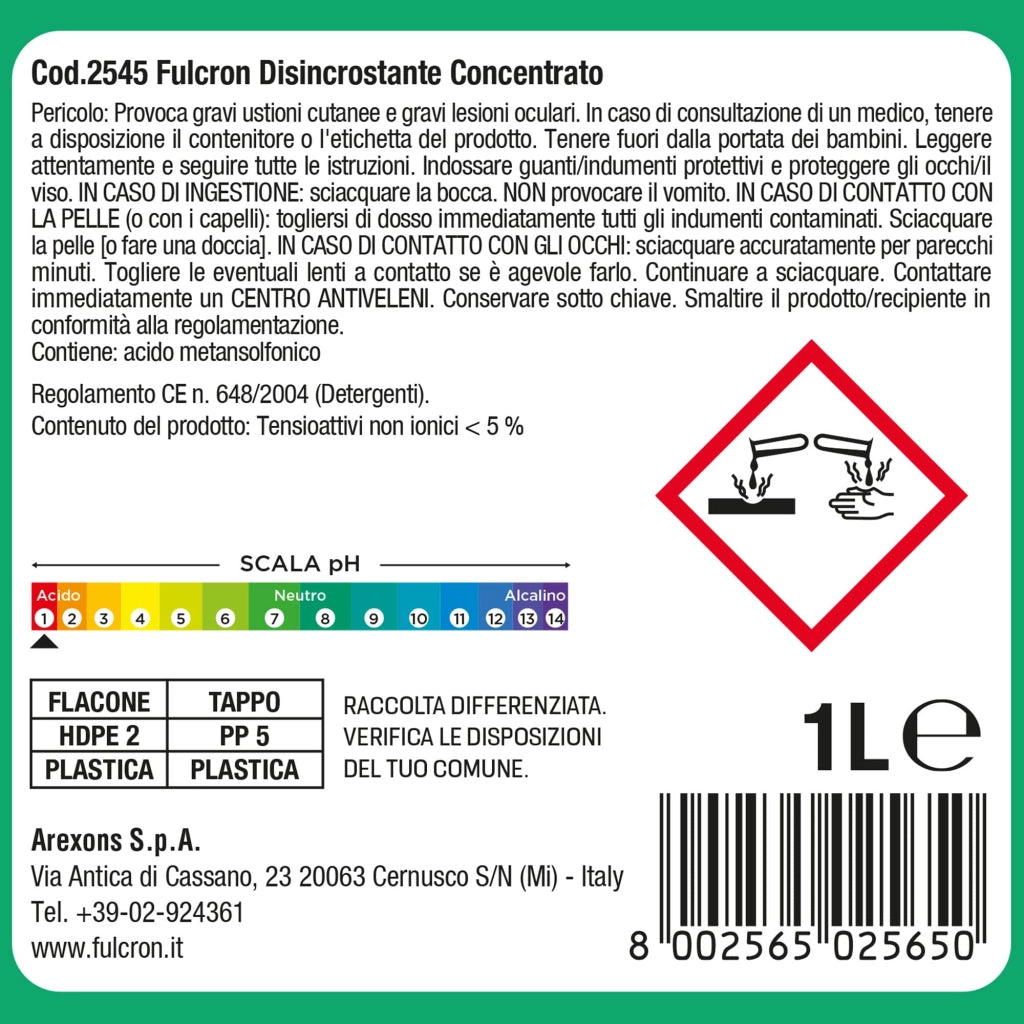 Fulcron Disincrostante Concentrato Arexons 1 L