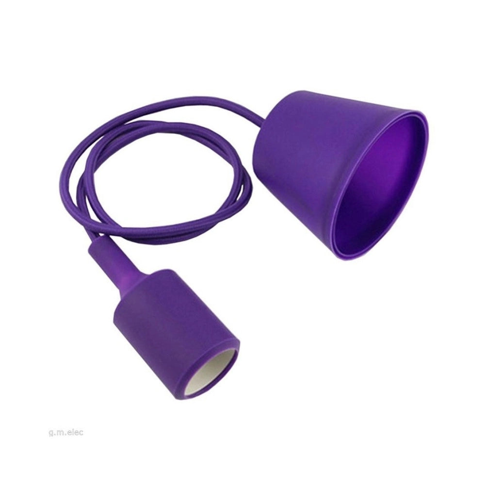 Trade Shop - Pendente A Soffitto Lampadario Lampada Moderno Cavo In Tessuto 1m Colore -