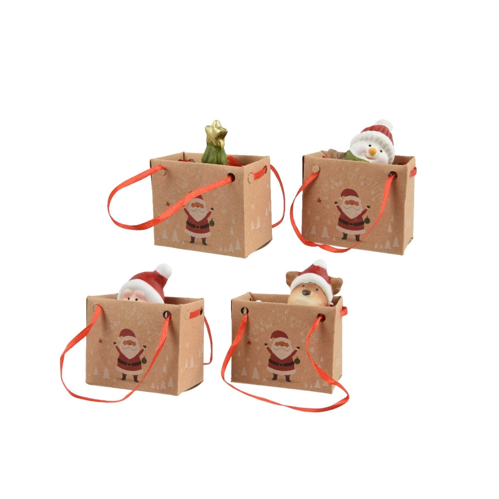 Decorazioni natalizie c/gift box ass