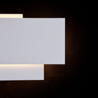 Lampada da parete Ceiling & Wall in Metallo Trame Bianco