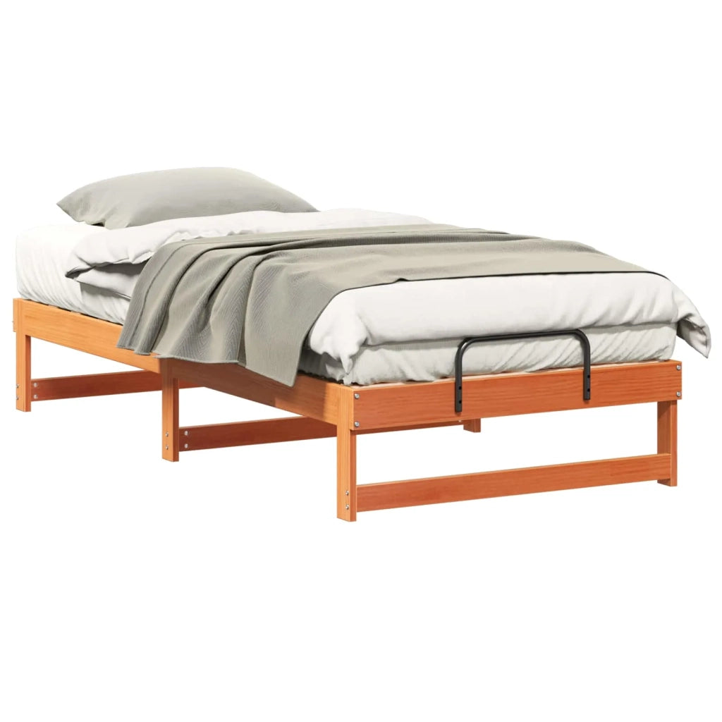 Struttura del letto-Giroletto Marrone 75 x 190 cm Pino massello 940100