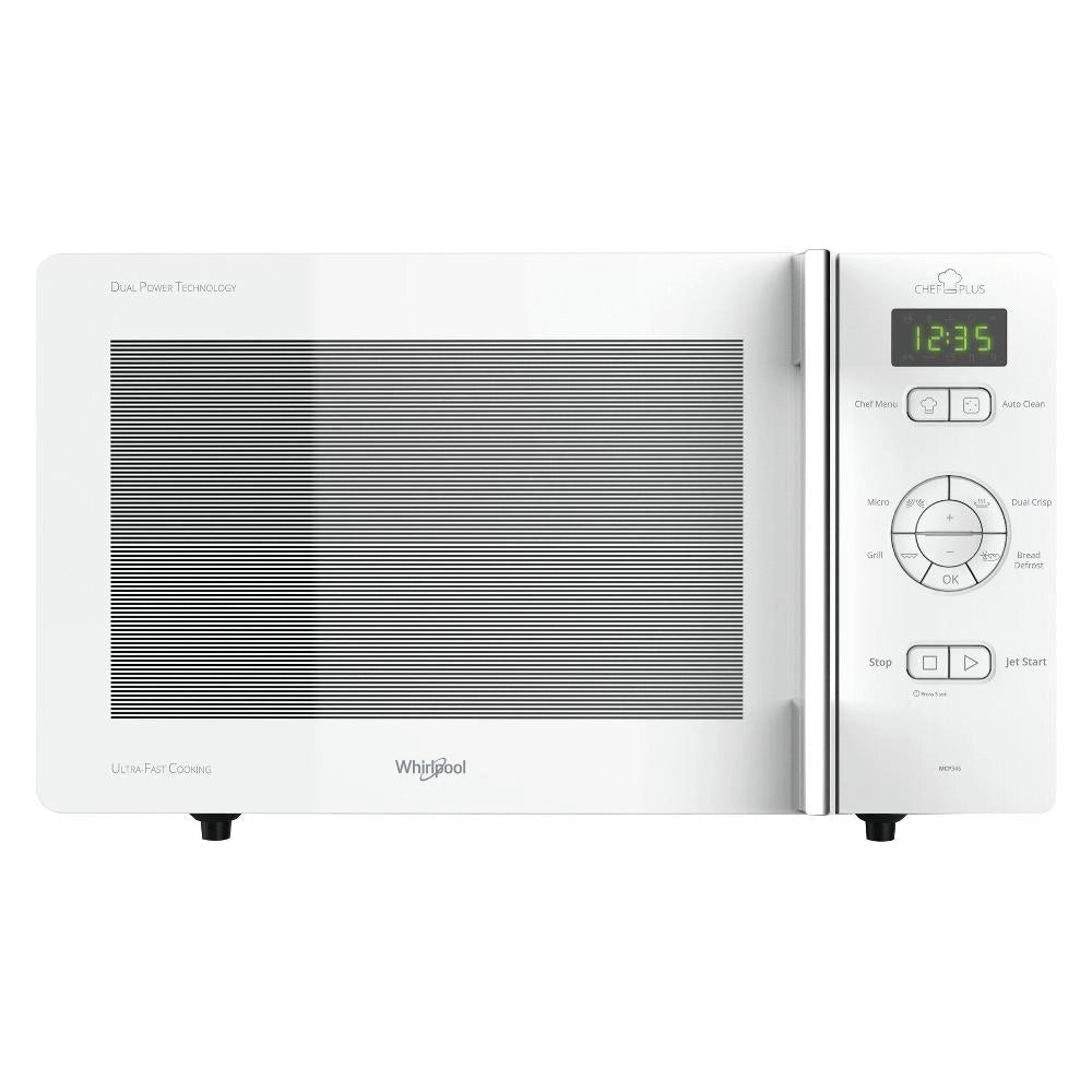 Forno a Microonde Whirlpool Chef Plus MCP 345 WH 25 Litri (A30,1×L52×P42,5) con Grill Bianco
