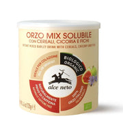 Alce nero orzo mix solubile bio con cereali cicoria e fichi barattolo 125 grammi