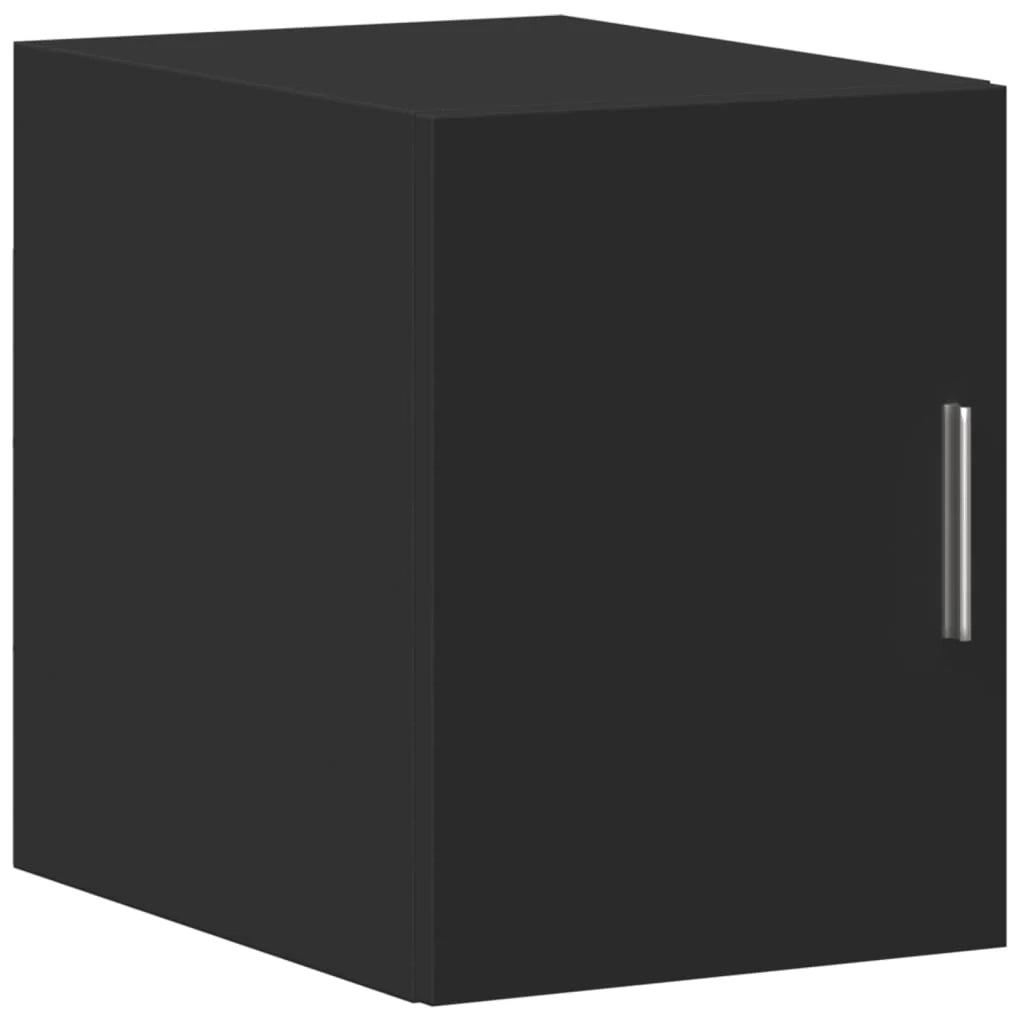 Mobile contenitore sottile 30 x 42,5 x 225 cm con molteplici scomparti design moderno in legno composito nero 02_0055553