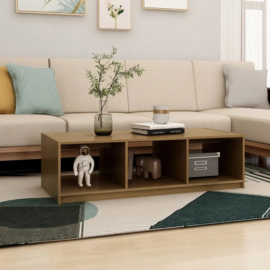 Tavolino da salotto | Tavolino da caff¨¨ | Tavolino da Soggiorno ambra 110x50x34 cm Legno Massello di Pino