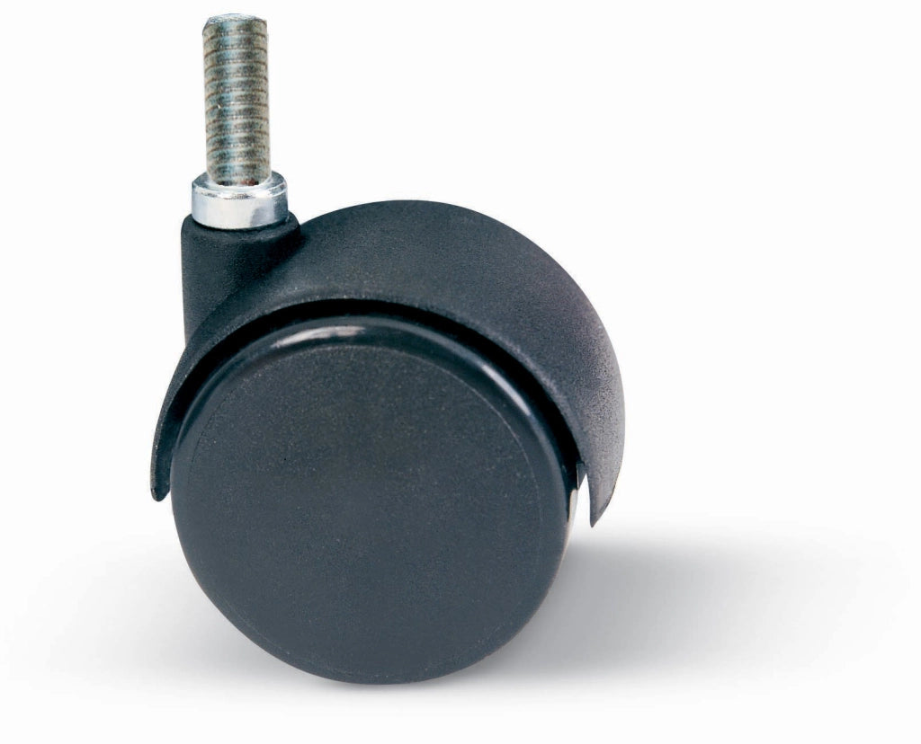 RUOTA NYLON GEMELLARE D 40 MM PERNO 8MAX12 MM*- 4,0 pz