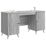 Scrivania | Tavolo da Ufficio Grigio Sonoma 142,5 x 50 x 75 cm Legno ingegnerizzato
