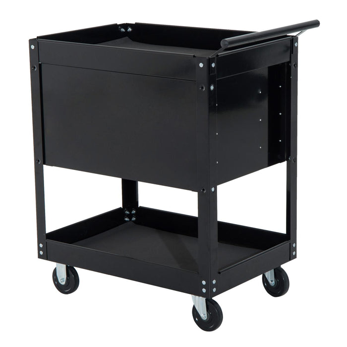 Carrello Porta Attrezzi da Officina Professionale Cassettiera in Lamiera Nero 68x46x88 cm