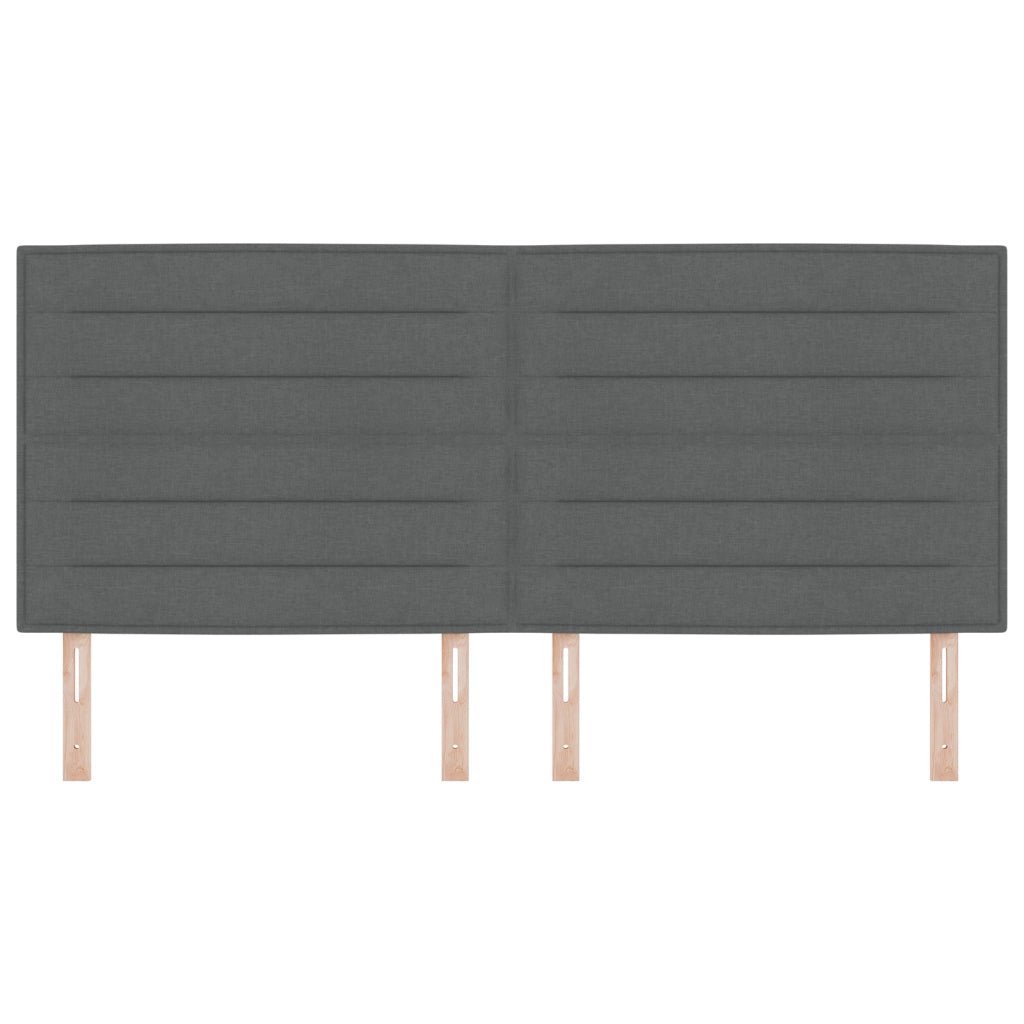 Testata LED Design Linee Grigio Scuro 100 cm Tessuto
