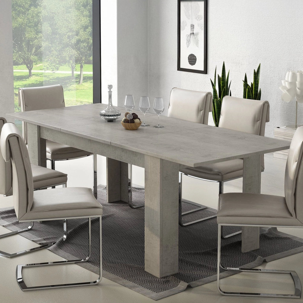 Campora, Tavolo Allungabile Allungabile, 220x90x75h cm Grigio Cemento