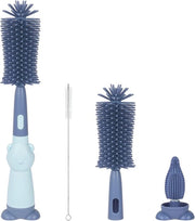 Aspiratore per Biberon e Bottiglie 3 in 1 con Setole in Silicone