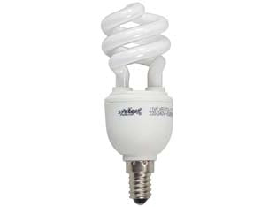 LAMPADA ELETTRONICA A SPIRALE E14  15w  E14   2700  °K calda    SYNTESY