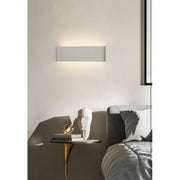 Trade Shop - Applique Muro Led 15 W Doppia Emissione Di Luce Bianco Rettangolare Moderno E57 - -bianco Naturale      -