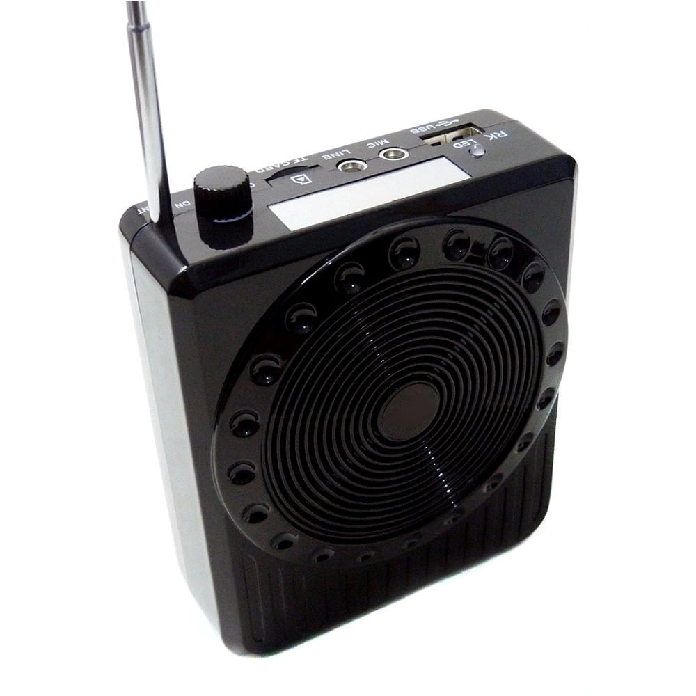 Trade Shop - Radio Fm Karaoke Usb Cassa Speaker Microfono Archetto Amplificatore Audio 20w -