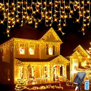 Corda di Luce LED a Energia Solare per Esterni 8 m 264 LED Catena di Luce Decorativa a Energia Solare 44 Pezzi Impermeabile Corda di Luce per Piazzale Esterno Giardino Matrimonio Festa