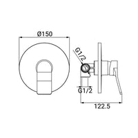 Miscelatore Incasso Doccia Serie Mars Cromato