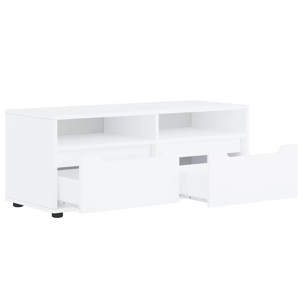 Mobile TV VISNES Bianco 100x40x38 cm in Legno Multistrato 4108292