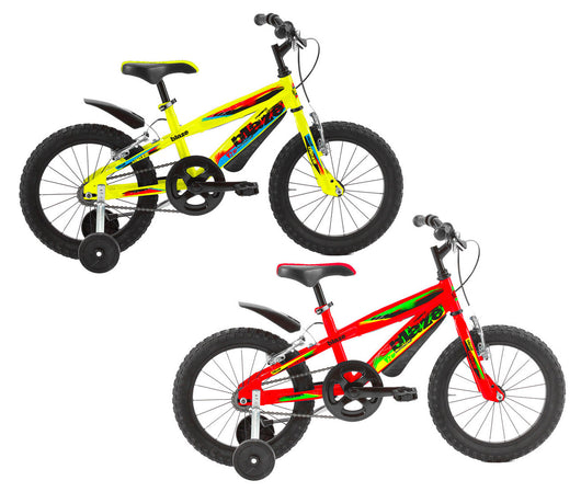 Bicicletta per Bambino 16” 2 Freni Bimbo Blaze Giallo o Rosso