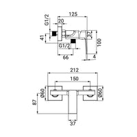 Miscelatore Esterno Doccia Serie Kant Cromato