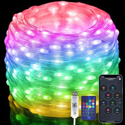Luci da soffitto intelligenti 20M - Sincronizzazione musicale - 200 LED - Stringhe di luci multicolori - IP65 impermeabili - Adatte per camera da letto e feste.