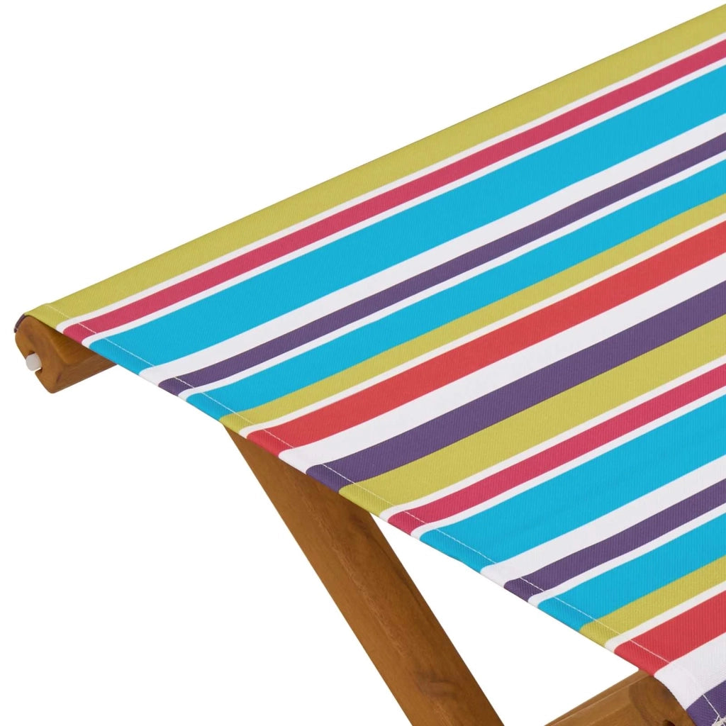 Lettino 2 pcs Legno di Eucalipto Massello Multicolore 42024895